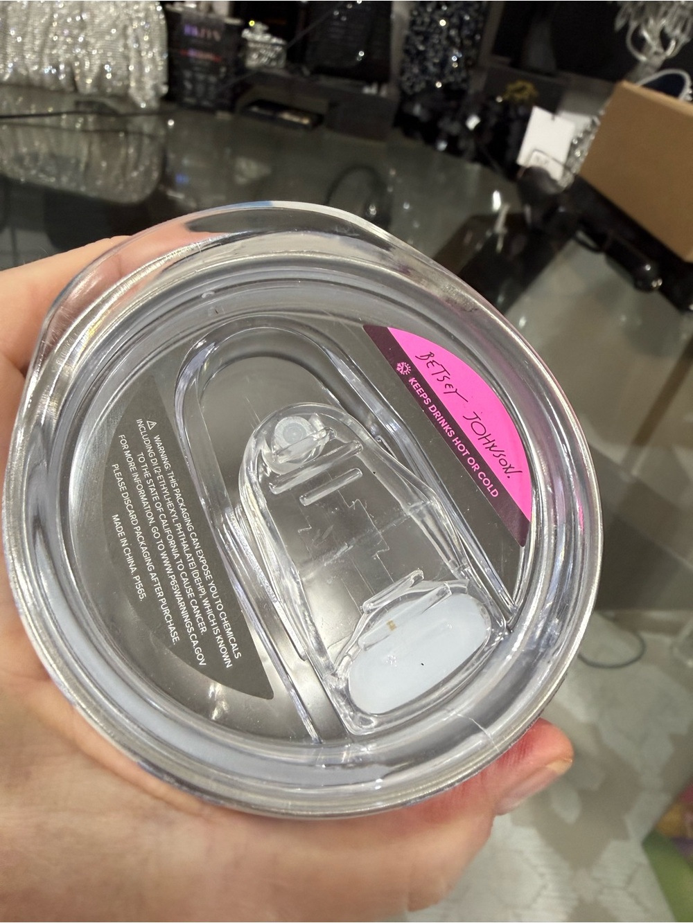 🆕BETSEY JOHNSON FISH DECOR INSULATED WINE COCKTAIL TUMBERS WITH LID - Picture 4 of 4